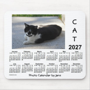 2027 Sassy Kalender van de Foto van de Kat door Muismat