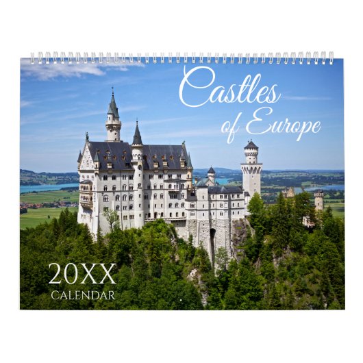 2027 Schitterende Europese kastelen van Europa Muu Kalender (Hoes)