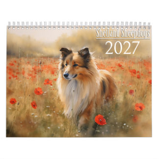 2027 Shetland Sheepdog Kalender