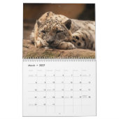 2027 Sneeuwluipaard Kalender (Mar 2027)