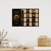 2027 Steampunk Muurkalender Poster (Keuken)