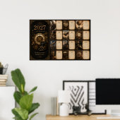 2027 Steampunk Muurkalender Poster (Thuiskantoor)