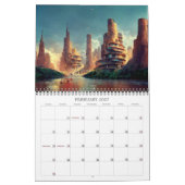 2027 Steden Van De Toekomst Science Fiction Kalend Kalender (Feb 2027)