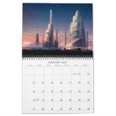 2027 Steden Van De Toekomst Science Fiction Kalend Kalender (Jan 2027)