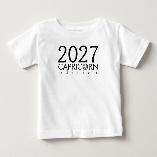 2027 Steenbok editie Baby T-Shirt (Voorkant)