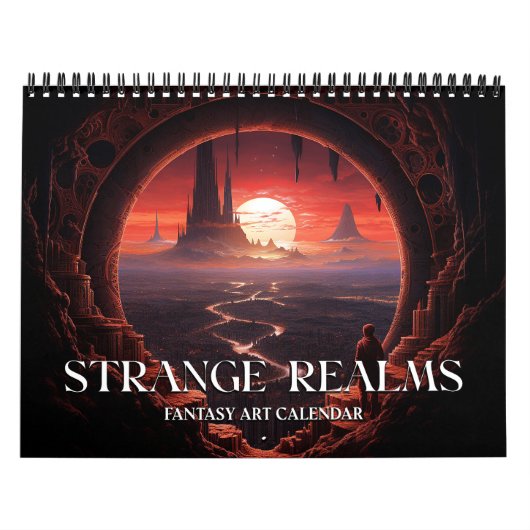 2027 Strange Realms 4 Fantasy Kunstkalender Kalender (Hoes)