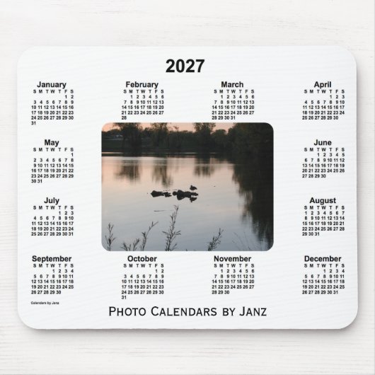 2027 Sunset Photo Calendar van Janz Muismat (Voorkant)