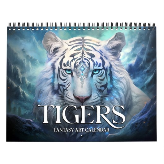 2027 Tijgers Fantasy Art Kalender (Hoes)