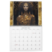 2027 Toekomst Luxe Sci-Fi Vrouwen Kunstkalender Kalender (Jan 2027)