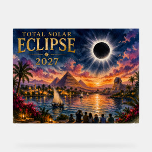 2027 Totale Zonsverduistering Egypte Acryl Bord