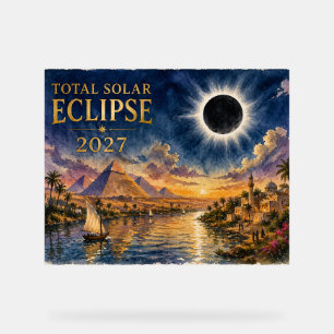 2027 Totale Zonsverduistering Egypte Acryl Bord