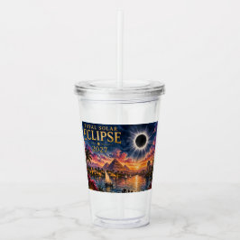 2027 Totale Zonsverduistering Egypte Acryl Drinkbeker