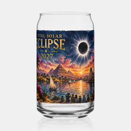 2027 Totale Zonsverduistering Egypte Blikvorm Glas