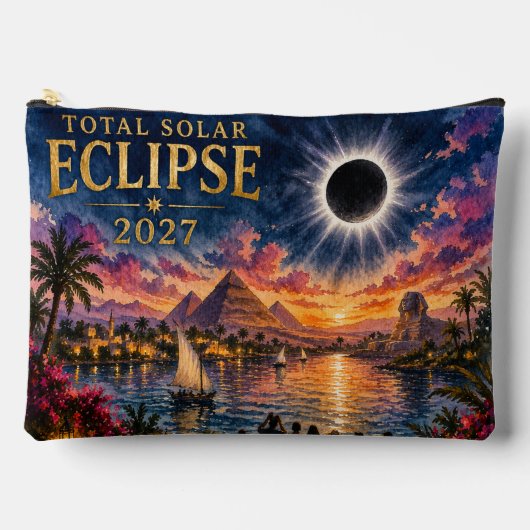 2027 Totale Zonsverduistering Egypte Etui (Voorkant)