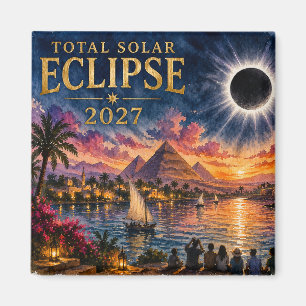 2027 Totale Zonsverduistering Egypte Magneet