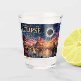 2027 Totale Zonsverduistering Egypte Shot Glas