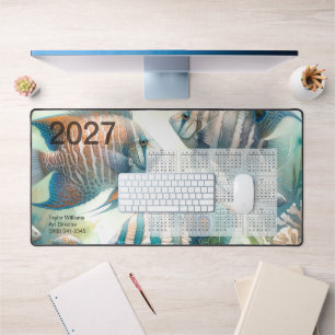 2027 Tropische Vissen Aquatische Oceaan Kunstkalen Bureaumat