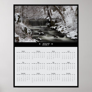 2027 Vanderbilt Waterval Muurkalender - Tuinen Poster