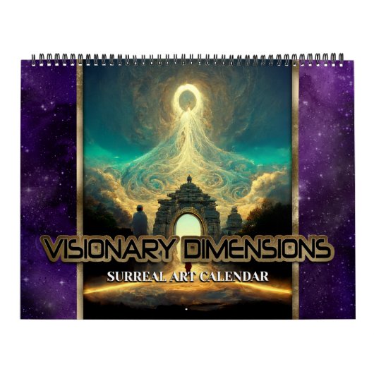 2027 Visionaire Dimensies 2 Surreal Kunstkalender Kalender (Hoes)