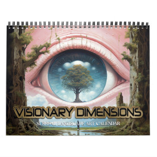 2027 Visionaire Dimensies 5 Surrealistische Landsc Kalender