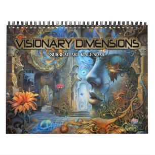 2027 Visionaire Dimensies 8 Surrealistische Kunst Kalender