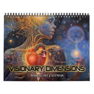2027 Visionaire Dimensies 9 Surrealistische Kunst Kalender
