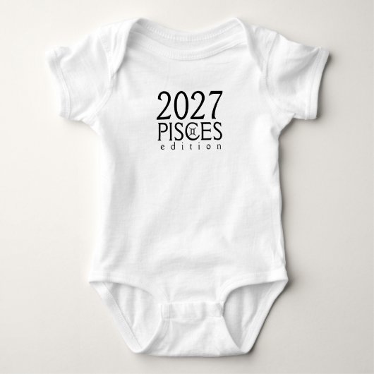 2027 Vissen-editie met symbool Romper (Voorkant)