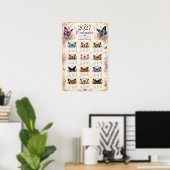 2027 Vlinder Muurkalender Poster (Thuiskantoor)