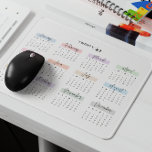 2027 VOLLEDIGE JAAR KALENDER PASTEL HANDGESCHREVEN MUISMAT<br><div class="desc">Blijf georganiseerd en geïnspireerd met deze 2027 full-year kalendermuismat. Elke maand wordt prachtig gemarkeerd in zachte pasteltinten en weergegeven in een elegant handgeschreven lettertype in scriptstijl, waardoor een vleugje sophisticatie aan uw werkruimte wordt toegevoegd. Perfect voor snelle datumverwijzingen tijdens het werken, deze muismat combineert functionaliteit met stijl. Een ideaal cadeau...</div>