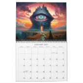 2027 Vreemde Werelden 5 Fantasy Kunstkalender Kalender (Jan 2027)