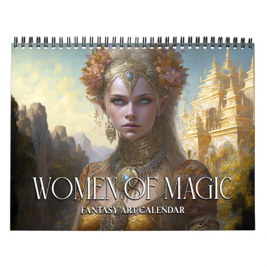 2027 Vrouwen van Magie 4 Fantasy Kunstkalender Kalender (Hoes)