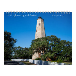 2027: Vuurtorens van North Carolina Kalender Groot