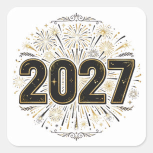 2027 Vuurwerk Sticker