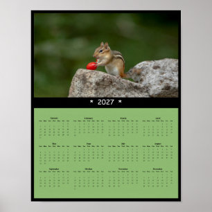 2027 Wangkalender Eekhoorn - Kleine Pionier Poster