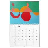 2027 Whimsical Color: Abstract Designs All Year Kalender (Feb 2027)