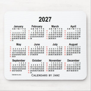 2027 White 52 Weeks Agenda van Janz Muismat