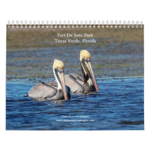 2027 Wilde dieren in Fort De Soto Park, Florida Na Kalender