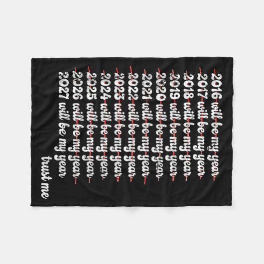 2027 Will Be My Year Procrastination New Year Reso Fleece Deken (Voorkant (Horizontaal))