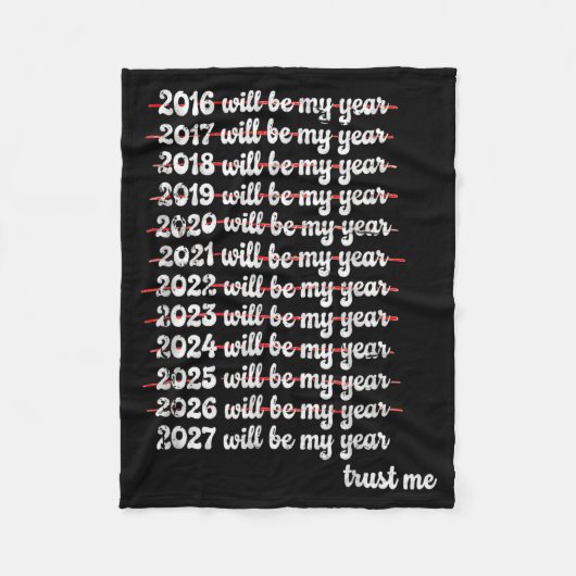 2027 Will Be My Year Procrastination New Year Reso Fleece Deken (Voorkant)