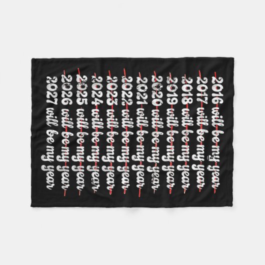 2027 Will Be My Year Procrastination New Year Reso Fleece Deken (Voorkant (Horizontaal))
