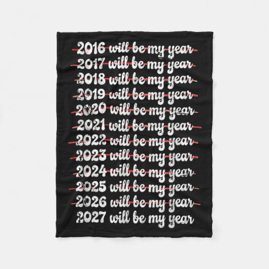 2027 Will Be My Year Procrastination New Year Reso Fleece Deken (Voorkant)