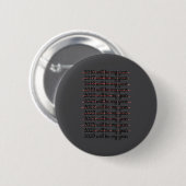 2027 Will Be My Year Procrastination New Year Reso Ronde Button 5,7 Cm (Voorkant /achterkant)