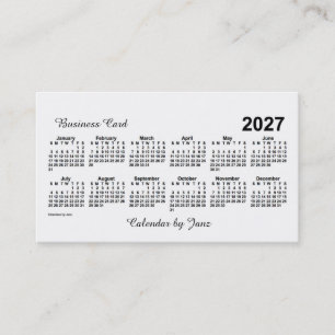 2027 Witte Agenda van Janz Visitekaartje