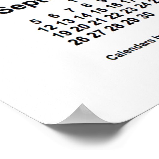 2027 Witte Kalender van Janz Print (Hoek)