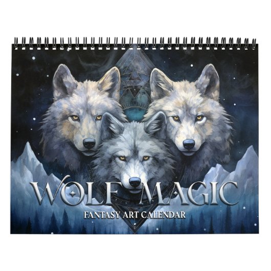 2027 Wolf Magic 2 Fantasie Kunstkalender Kalender (Hoes)