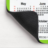 2027 Yellow Green 52-weekagenda van Janz Muismat (Hoek)