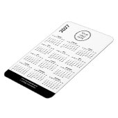 2027 Zakelijk Logo Magneetkalender  Magneet (Linkerzijde)