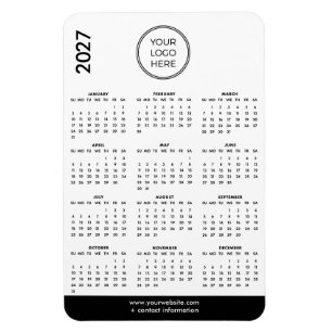 2027 Zakelijk Logo Magneetkalender Magneet