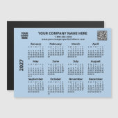 2027 Zakelijk Uw Logo QR Code Agenda Magneet (Voorkant / Achterkant)