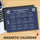 2027 Zakelijk Uw Logo QR Code Agenda Magneet